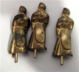 VINTAGE ALL BRASS NINE MENS MORRIS GAME - COMPLETE WITH ALL PIECES - VINTAGE GAM